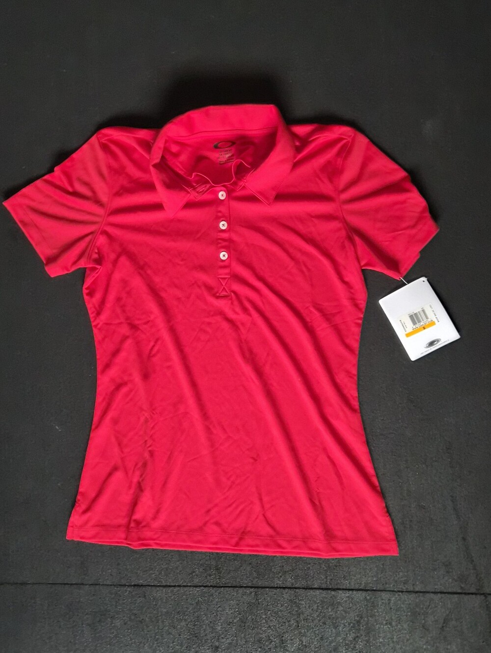 Oakley Golf Tee Women’s Short-Sleeve Polo Top Red